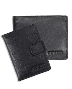 DUO DUFFEL RFID Blocking Genuine Leather Unisex Wallet & Card Holder Combo Gift