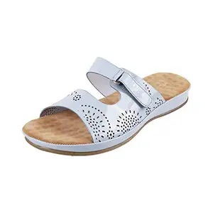 Meuiq|#Metro Women's Light Blue Fashion Sandals - 4 UK (37 EU) (44-3644)