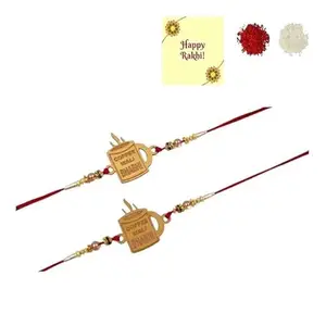 Avanti Creations Combo of 2 Swag Wali Bhai Rakhi Trendy Ranki For Rakshabandhan