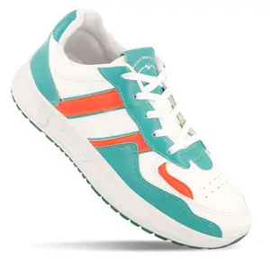 WALKAROO WY3340 Mens Casual Shoe for Regular Wear - White Green