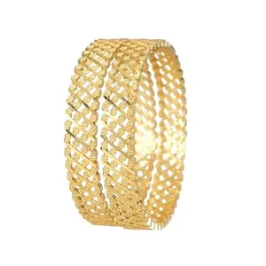 Indian Style Bangles for Women | Traditional Bangles Set for Women and Girls | SGA-RJKT-B-153-2PCS (2.4)