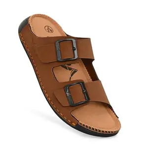 Vellinto STRIVEX Double Buckle Adjustable Strap Slide Sandals/Slippers/Mules ll Casual Stylish Slippers