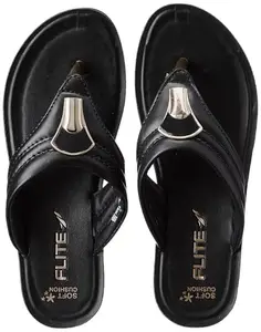 Flite PU Women's Slipper, BLACK,4UK,PUL168LBKBK0004