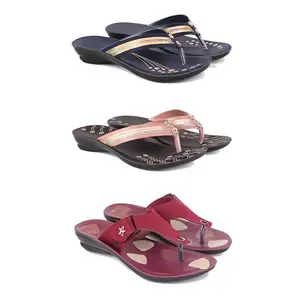 Women's Sandals | Lightweight Wear| Stylish & Easy to Wear For Women'SPCV-SAN-(3-COMBO)-1957-1956-1974-7