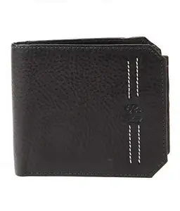 Walletsnbags Neo Stitch Black Leather Mens Wallet