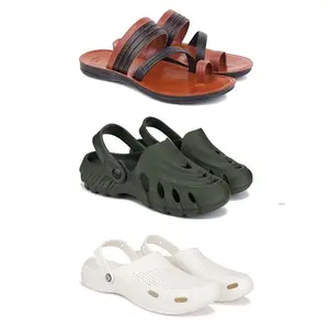 DRACKFOOT Men's Sandals | Lightweight Wear| Stylish & Easy to Wear For Men's GRT-SAN-(3-COMBO)-3151-3137-3147-6