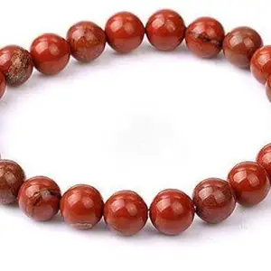 AAMRAPALI SILVER GEMS AAMRAPALI Red Jasper Vitality Bracelet - Genuine Energized Beads for Strength | Handcrafted Design, Ideal for Fashion Enthusiasts, Gift-Giving, and Everyday Use | Exceptional Craft...