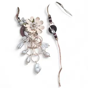 Ideaz unlimited Designer Bhai Bhabhi Rakhi Combo Gold Flower With Pearls & Wooden Base | Pack of 2 with 1 Roli Chawal for Rakshabandhan Celebration (ID011)