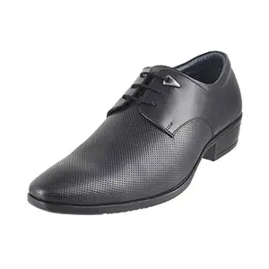 Mochi Men Black Leather Flat Shoes (Size Euro45/Uk11)