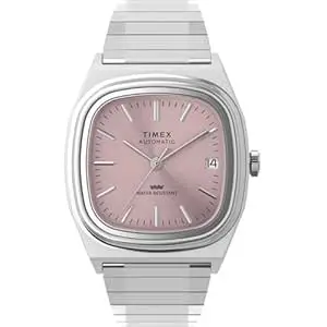TIMEX Square 34mm Pink Dial Mechanical Automatic Men Watch - TW2Y66800IK