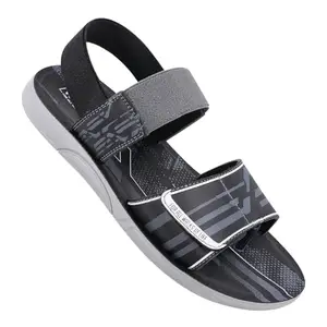 WALKAROO WG5791 Mens Casual and Regular Wear Fashion Sandals - BlackGrey