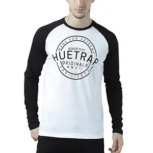 HUETRAP Mens Own The Day - Round Neck Raglan Sleeve Graphic T-Shirt