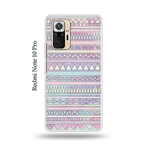 The Little Shop The Little Shop Designer Printed Soft Silicon Back Cover for Redmi Note 10 Pro (Purpl Dull Abst)