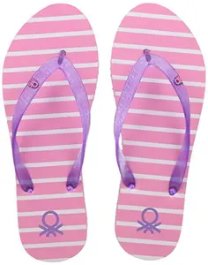 United Colors of Benetton Women's Pink Flip-Flops and House Slippers - 4 UK/India (37 EU) (17P8CFFPL673I)