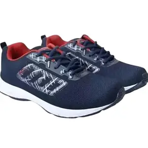 Running Training Fitness Workout Shoe for Male Stylist Shoes and Running Shoes (Blue & Red, 6)