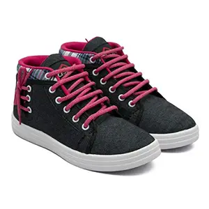 ASIAN VL-81 Black Pink Walking Shoes,Training Shoes,Canvas Shoes,Casual Shoes,Loafers,Sneakers for Women UK-6