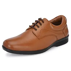Burwood Men's Tan Genuine Leather Lace up Shoes_7 UK