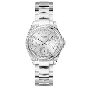 GUESS Ritzy Women's Stainless Steel Watch, Silver, bracelet