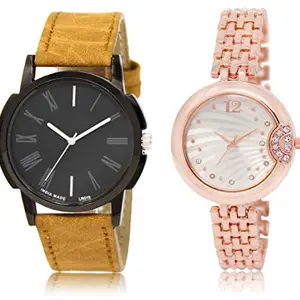 The Shopoholic Analog White Gold Pink Dial Watch(WAT-LR-204-233-CMB)