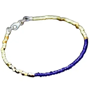 RRJEWELZ Amethyst Bracelet for Men & Women – 2.5mm Rondelle Faceted Purple Beads – 7 inch with Silver Plated Clasp – Healing, Fashion, Gift, Spiritual, Yoga|LCBR_RR_00239