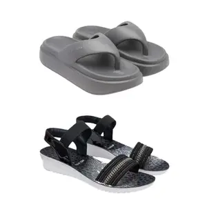 SPORTER Extra Soft Classic Casual wear with Ultra Soft Flexibility Technology Heels for Women's/Girl's(6110+1931) Multicolor