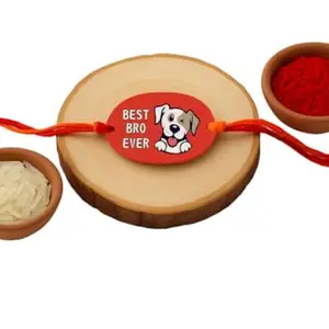 Raavi colors Handmade & Safe Pet Rakhi for Loyal Puppy