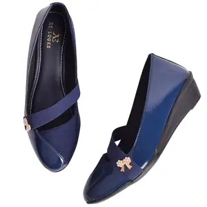 XE Looks Comfy Stylish Navy Bellies for Women -UK 9