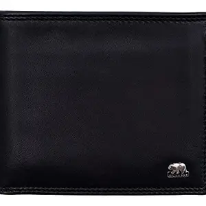 BROWN BEAR Wallets for Man, Wallet for Men Stylish Pure Nappa Leather Branded, Certified RFID Blocking Slim Purse for Gents With Eight Card Pockets