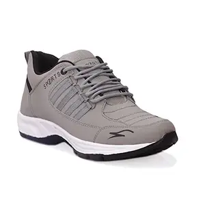 JAVIO Stylish Grey Casual Gym Cycling Walking Training Running Formal Trendy Sports Shoes for Boys and Men Size-7