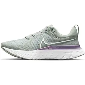 Nike Womens W React Infinity Run Fk 2 Light Silver/White-Infinite Lilac Running Shoe - 3.5 UK (5.5 Us) (Ct2423-005)