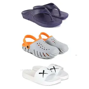 DRACKFOOT Men's Sandals | Lightweight Wear| Stylish & Easy to Wear For Men'S GR-SAN-(3-COMBO)-3153-3150-3029-8