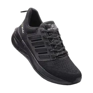 GO RIDE Fast Sports Running Shoes for Men, Lightweight, Engineered for Speed and Stability, Sports Shoes (Black, UK Footwear Size System, Adult, Men, Numeric, Medium, 6)