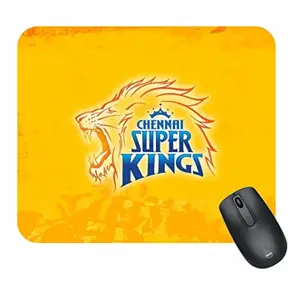 SCTS : Square Mouse pad for Computer/Laptop of Printed (Chennai Super Kings) 2mm