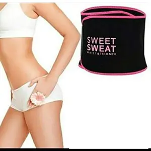 SWEET SWEAT WAIST TRIMMER® Women's Sweat Belt Shapewear (X-Large) Pink