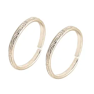 Sahiba Gems Exclusive Silver/Chandi Toe Ring (Leg Thumb Ring) For Women 2 Piece