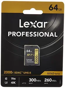Lexar Profes. 2000x SDHC/SDXC UHS-II U3, 64GB