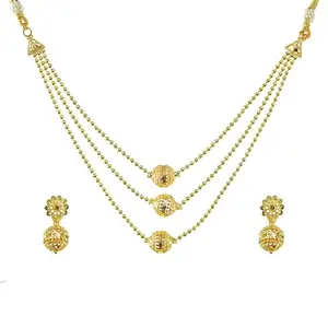 Necklace Set for Women in colour Gold (GNE-139-I)