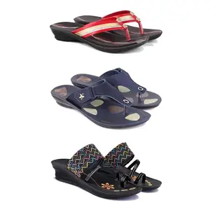 Women's Sandals | Lightweight Wear| Stylish & Easy to Wear For Women'SPCV-SAN-(3-COMBO)-1958-1973-1952-5