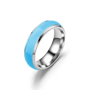 Salty Alpha Anti Tarnish Aegean Blue Stainless Steel Finger Ring for Men | Stylish Durable Jewellery Accessories | Rings for Man | Minimal Jewelry | Birthday Gift for Boys (Size - 9)