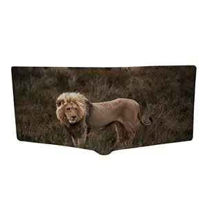 CRAFTSEVER Canvas Wallet for Men and Boys 6 Card Holder Wallet,bi fold Canvas Printed Genuine Wallet and Purse Card Holders for Men (Tan)