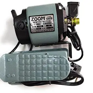 Zoom Industrial Sewing Machine Motor (Full Copper Winding) and Heavy-Weight Quality Speed Controller (with L-Set Attachments)