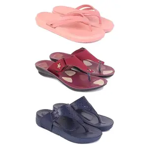 Women's Comfortable Sandal,Casual Lightweight Sandal for Everyday Wear | (COMBO-3)-1975-1974-1985-7-EURO-38