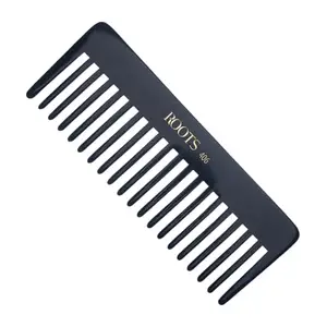 ROOTS - Professional Comb | Salon Grade | For Women's Shampoo, Sectioning, Hair Partition, Highlighting, Colouring | Smooth & Round Teeth prevent Hair damage | Length - 6.37 Inch | Model No - 406