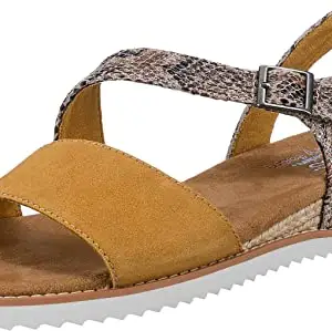Skechers womens DESERT KISS - CACTUS ROSE YELLOW SANDAL -5 UK (8 US) (113004)