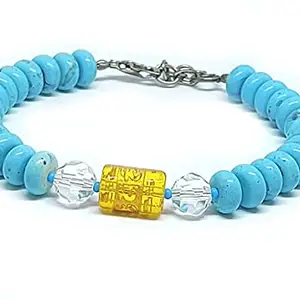 ASTROGHAR Auspicious Tibetan Nepalese Mantra Om Mani Padme Hum Mantra Engraved Bracelet For Men & Women Reiki Healing