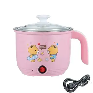 TONSYL Electric Hot Pot, 1.5L Electric Cooker, Multi-Functional Mini Pot for Noodles, Soup, Porridge, Dumplings, Eggs, Pasta