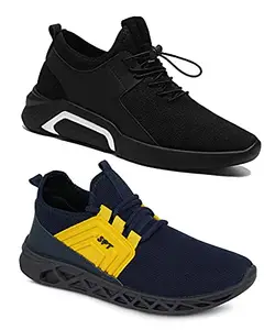 Shoefly Shoefly Men's (9341-9228) Multicolor Casual Sports Running Shoes 6 UK (Set of 2 Pair)