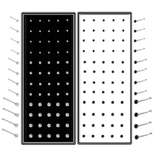 VAMA FASHIONS Surgical Stainless Steel Piercing Hole Nose Ring White Black Hypoallergenic Pierced Nose Pin Studs For Women & Girls - 120Pcs - 1.5/2.5 / 3mm