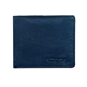 ABYS Genuine Leather Wallet for Men (Blue, Bi-Fold Wallet_6601HM)