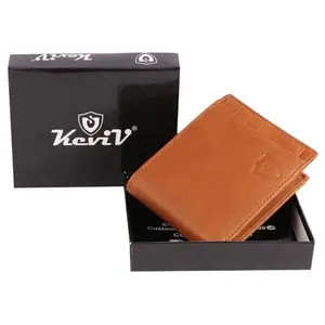 Keviv Leather Wallet for Men - Tan (GW120-TAN)